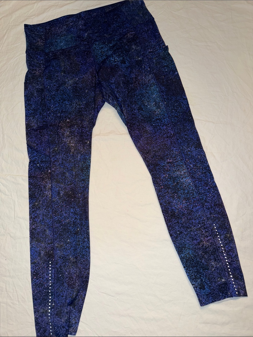 lululemon athletica Girls' Navy Galaxy Print Leggings